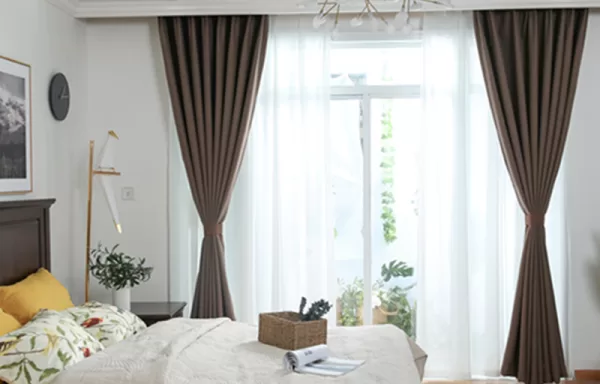 Curtains With Coating Ready Made Stock Blackout Thermal Soft Curtains