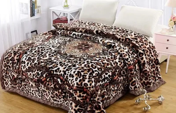 Double ply double bed mink blanket