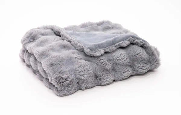 Rabbit fur blanket