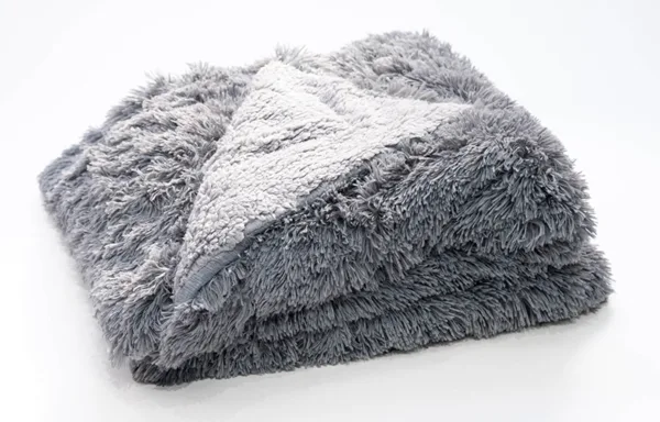 Grey PV fleece blanket