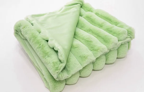 Green rabbit down blanket