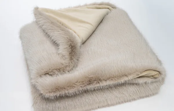 Solid Color faux fur blanket