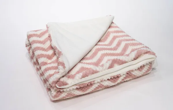 Pink Coral Fleece Sherpa Blanket