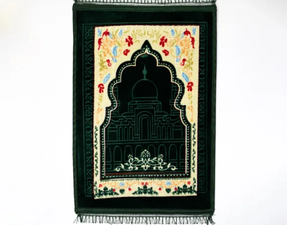 Foldable Prayer Carpet with Carry Handle