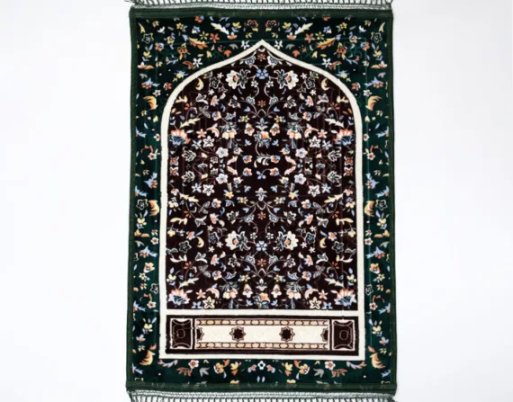 Qibla-Compass Embedded Prayer Mat