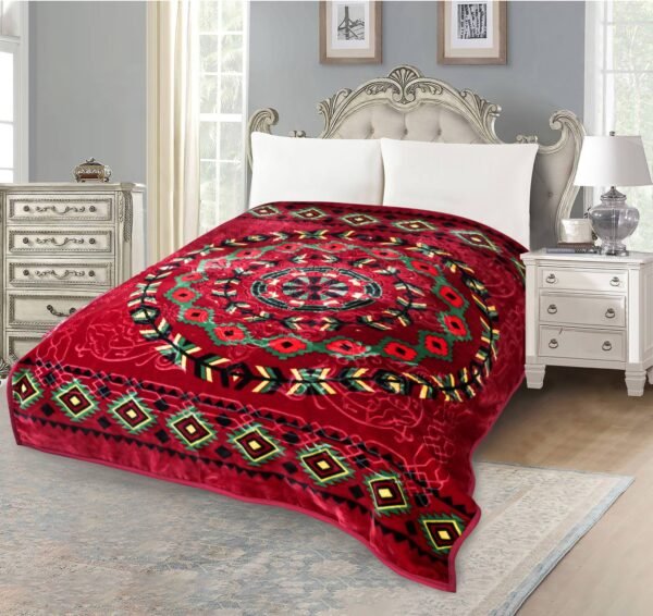 Printed Raschel Blanket with Custom Designs