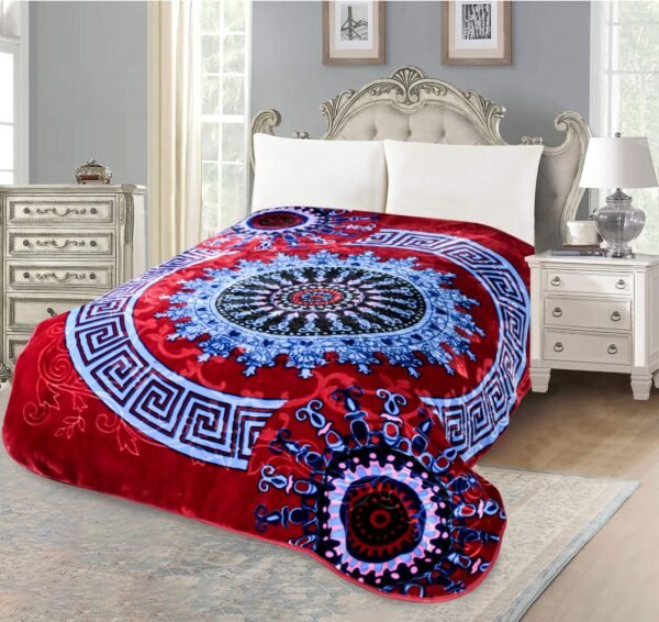 Double Layer Warm Raschel Blanket for Cold Climate